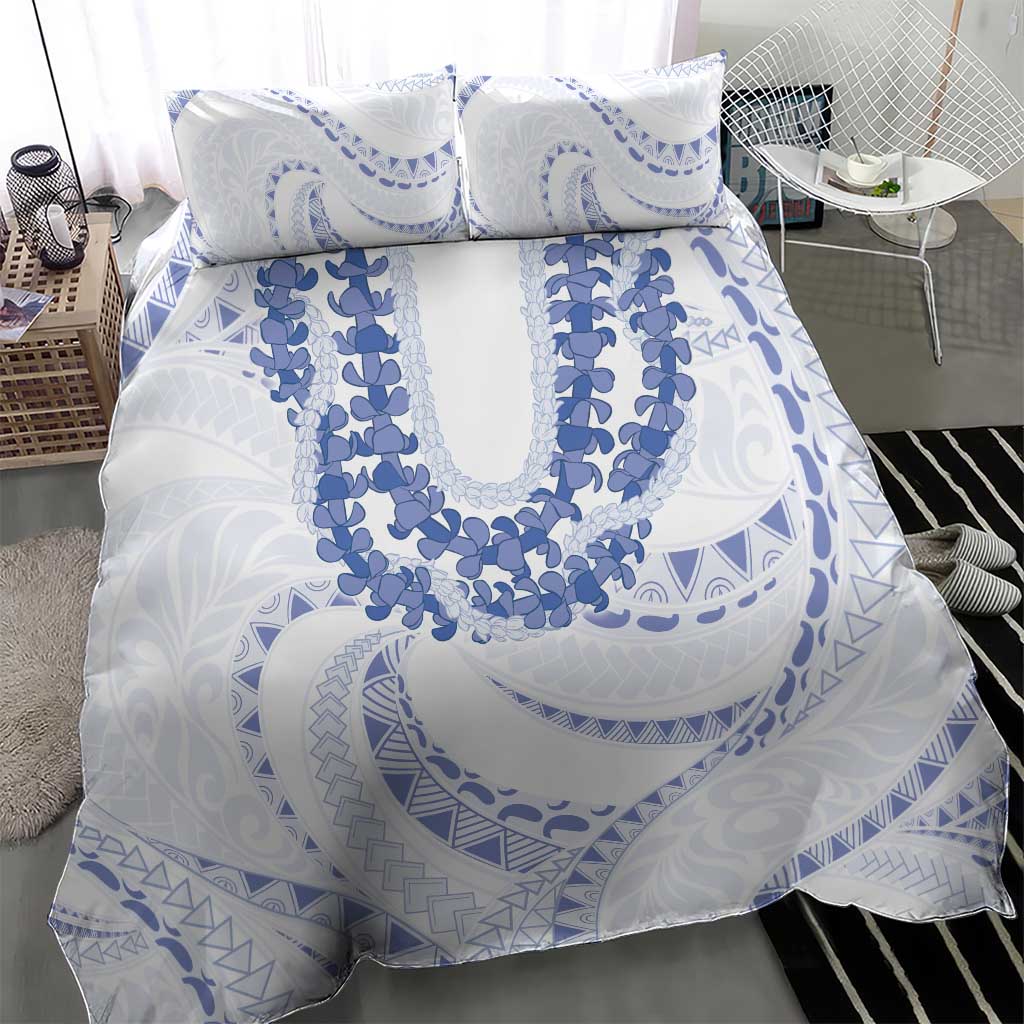 Aloha Lei Onaona Bedding Set Navy Blue Hawaiian Tribal Pattern