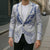 Aloha Lei Onaona Blazer Navy Blue Hawaiian Tribal Pattern - Polynesian Pride