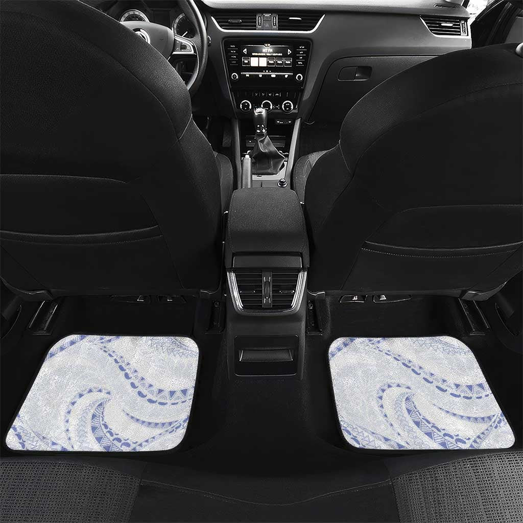 Aloha Lei Onaona Car Mats Navy Blue Hawaiian Tribal Pattern