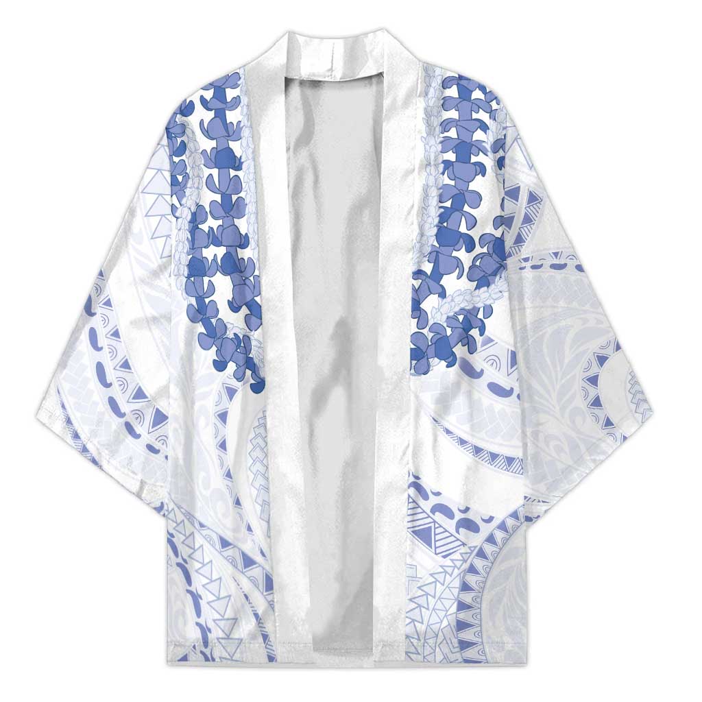 Aloha Lei Onaona Kimono Navy Blue Hawaiian Tribal Pattern - Polynesian Pride