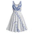 Aloha Lei Onaona Midi Dress Navy Blue Hawaiian Tribal Pattern - Polynesian Pride