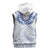 Aloha Lei Onaona Sleeveless Zip Hoodie Navy Blue Hawaiian Tribal Pattern - Polynesian Pride