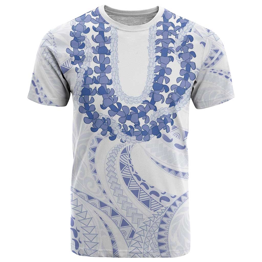 Aloha Lei Onaona T Shirt Navy Blue Hawaiian Tribal Pattern