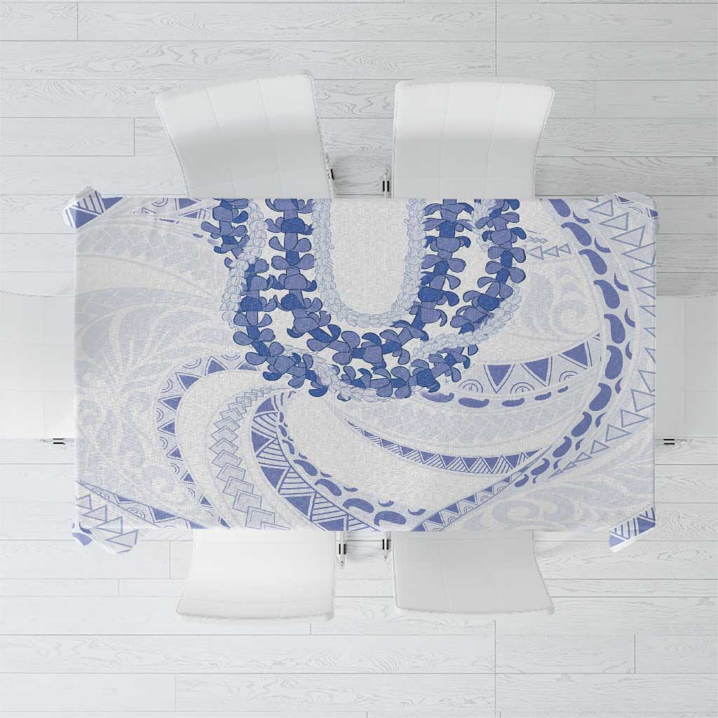 Aloha Lei Onaona Tablecloth Navy Blue Hawaiian Tribal Pattern