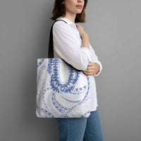 Aloha Lei Onaona Tote Bag Navy Blue Hawaiian Tribal Pattern - Polynesian Pride