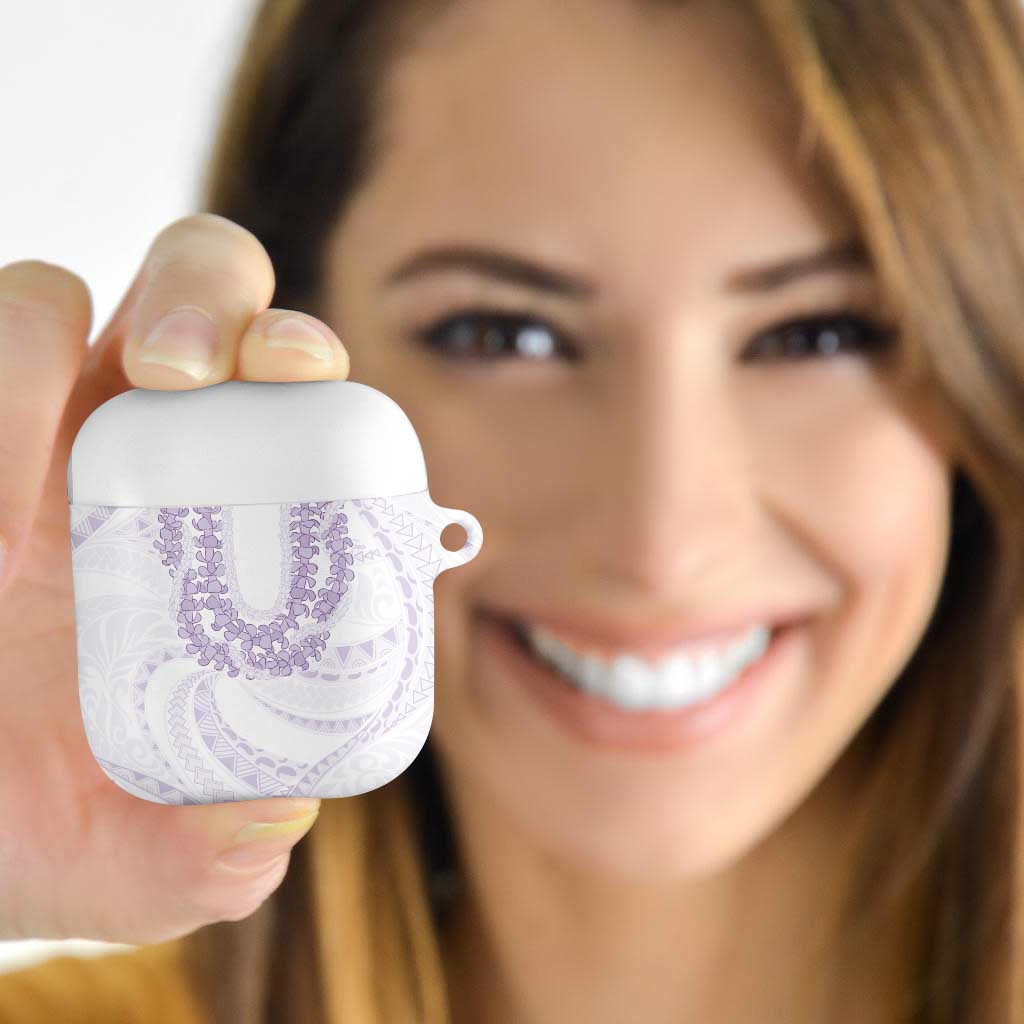Aloha Lei Onaona AirPods Case Purple Hawaiian Tribal Pattern - Polynesian Pride