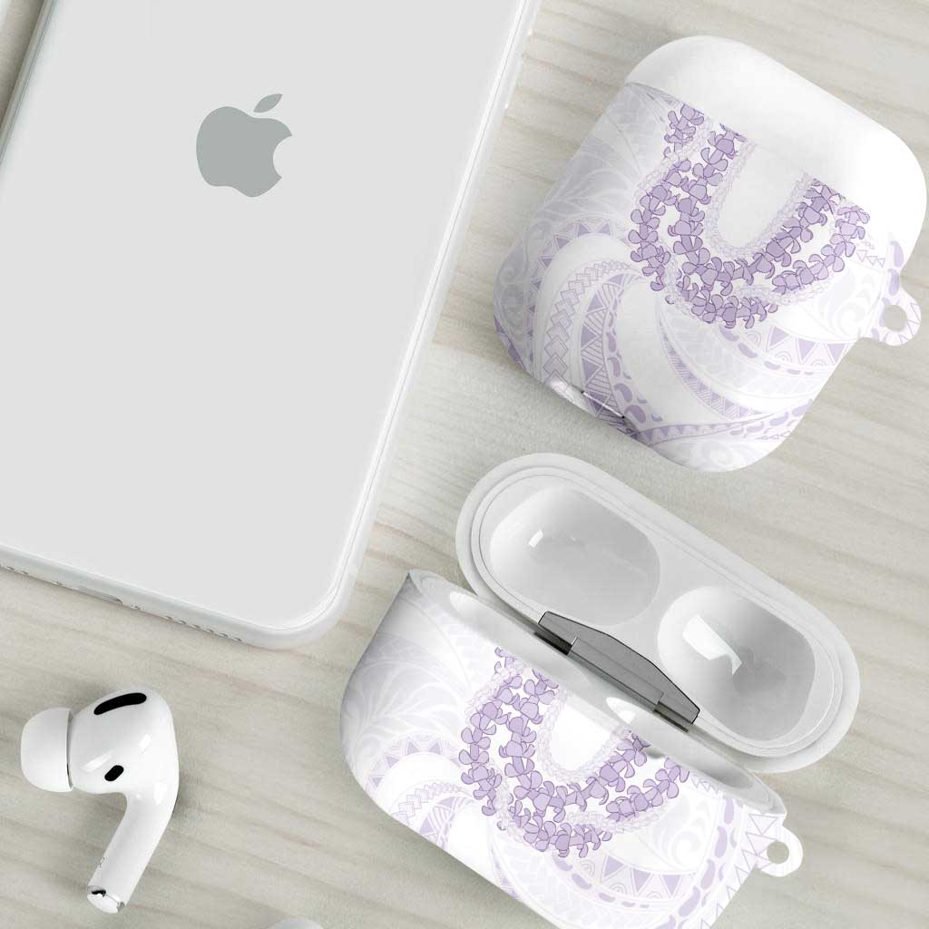 Aloha Lei Onaona AirPods Case Purple Hawaiian Tribal Pattern - Polynesian Pride