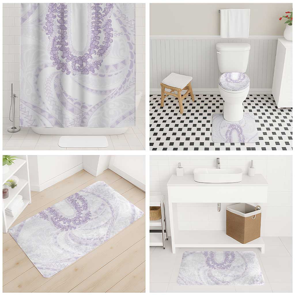 Aloha Lei Onaona Bathroom Set Purple Hawaiian Tribal Pattern - Polynesian Pride