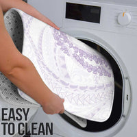 Aloha Lei Onaona Bathroom Set Purple Hawaiian Tribal Pattern - Polynesian Pride