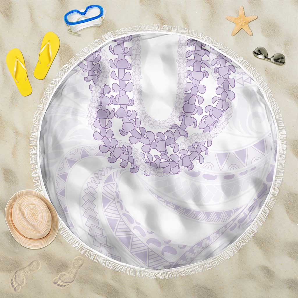 Aloha Lei Onaona Beach Blanket Purple Hawaiian Tribal Pattern