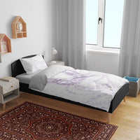 Aloha Lei Onaona Bedding Set Purple Hawaiian Tribal Pattern