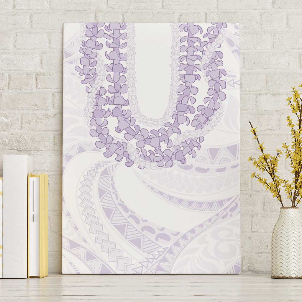 Aloha Lei Onaona Canvas Wall Art Purple Hawaiian Tribal Pattern