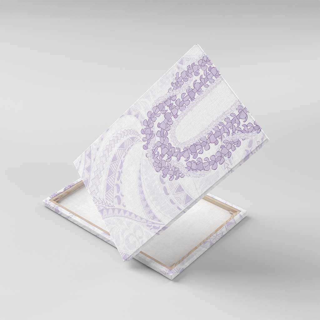 Aloha Lei Onaona Canvas Wall Art Purple Hawaiian Tribal Pattern
