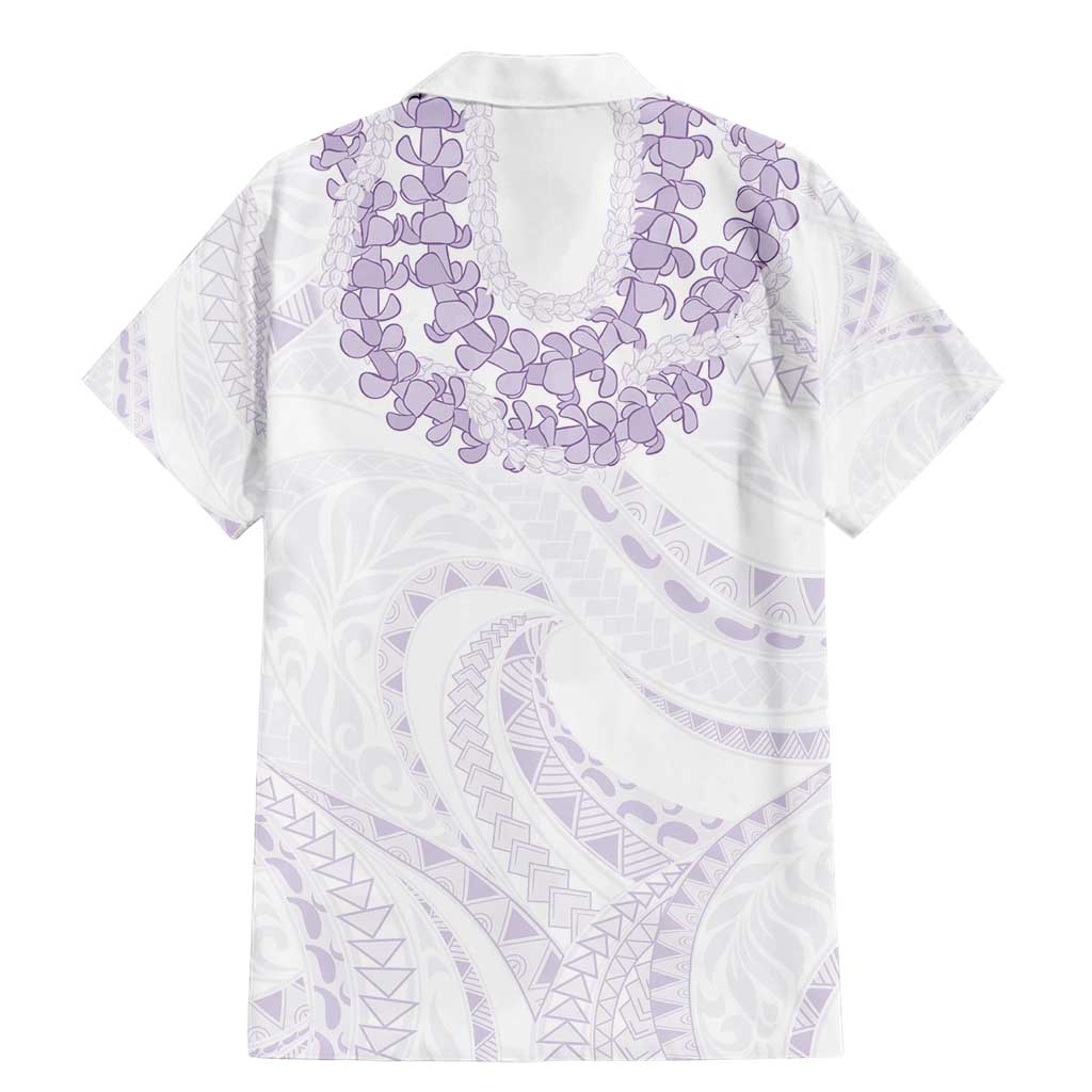 Aloha Lei Onaona Family Matching Mermaid Dress and Hawaiian Shirt Purple Hawaiian Tribal Pattern