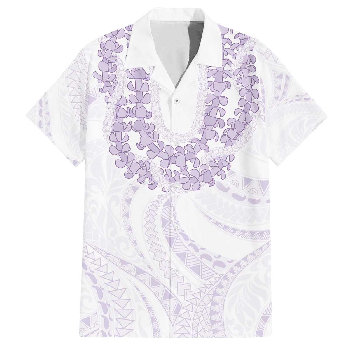 Aloha Lei Onaona Family Matching Off The Shoulder Long Sleeve Dress and Hawaiian Shirt Purple Hawaiian Tribal Pattern