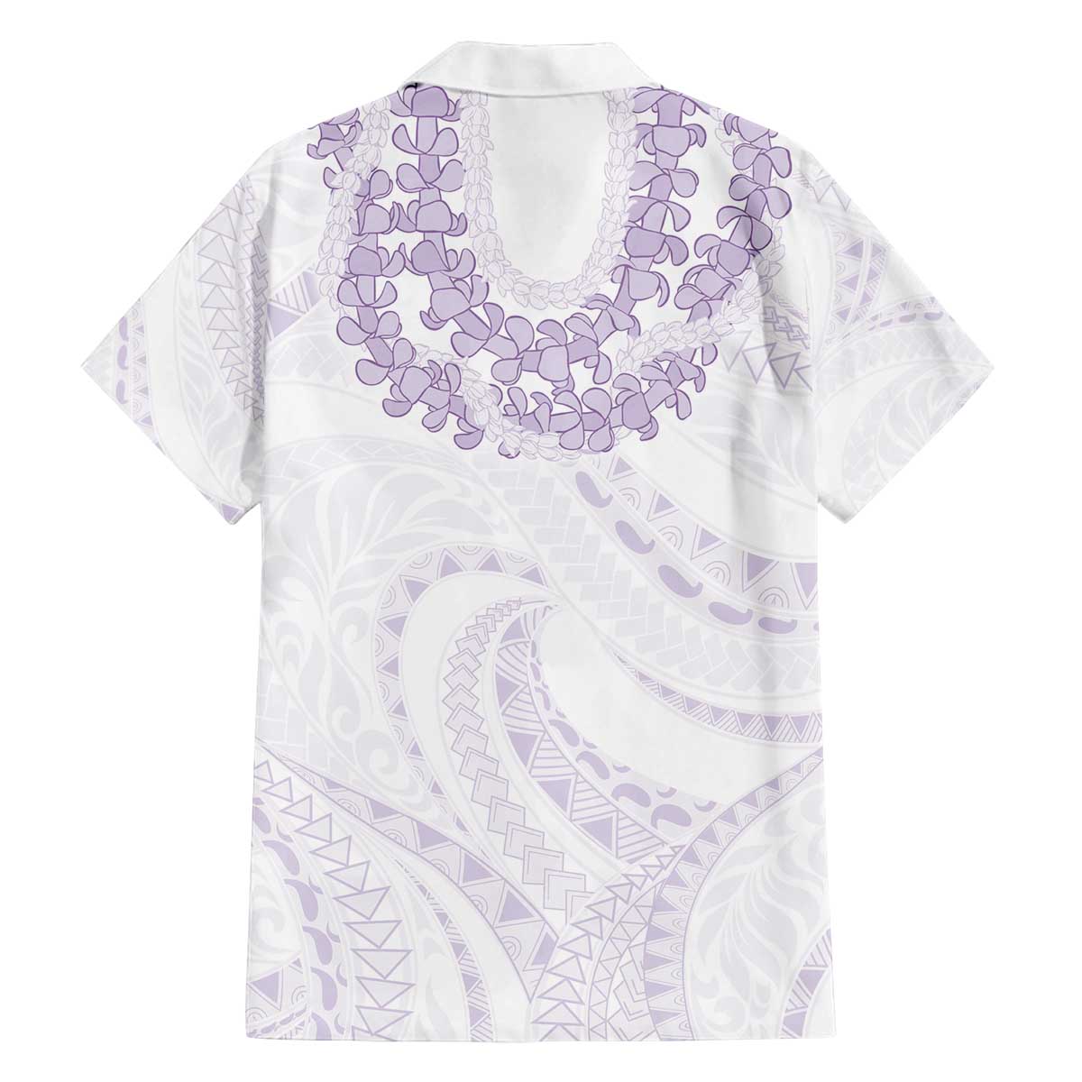 Aloha Lei Onaona Family Matching Off The Shoulder Long Sleeve Dress and Hawaiian Shirt Purple Hawaiian Tribal Pattern