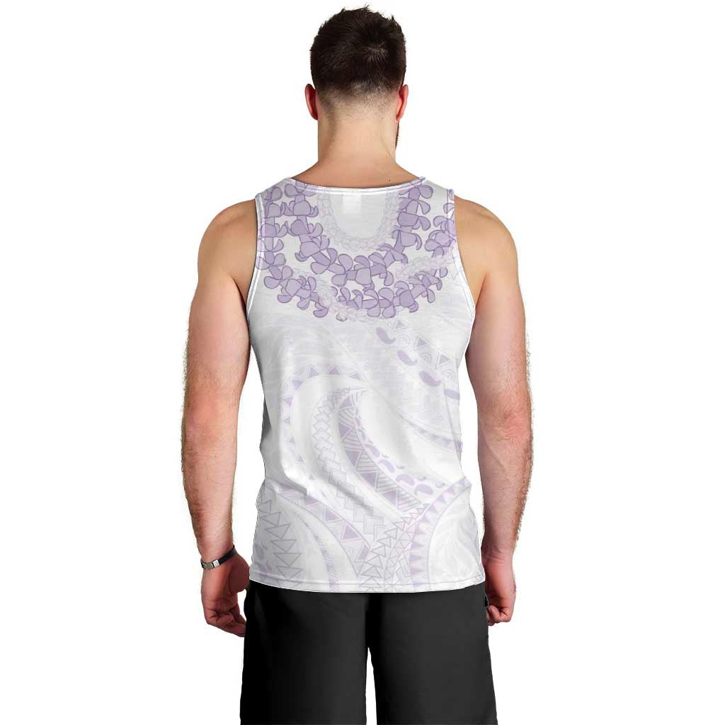 Aloha Lei Onaona Men Tank Top Purple Hawaiian Tribal Pattern