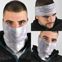 Aloha Lei Onaona Neck Gaiter Purple Hawaiian Tribal Pattern - Polynesian Pride