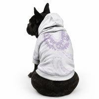 Aloha Lei Onaona Pet Hoodie Purple Hawaiian Tribal Pattern LT9 - Polynesian Pride