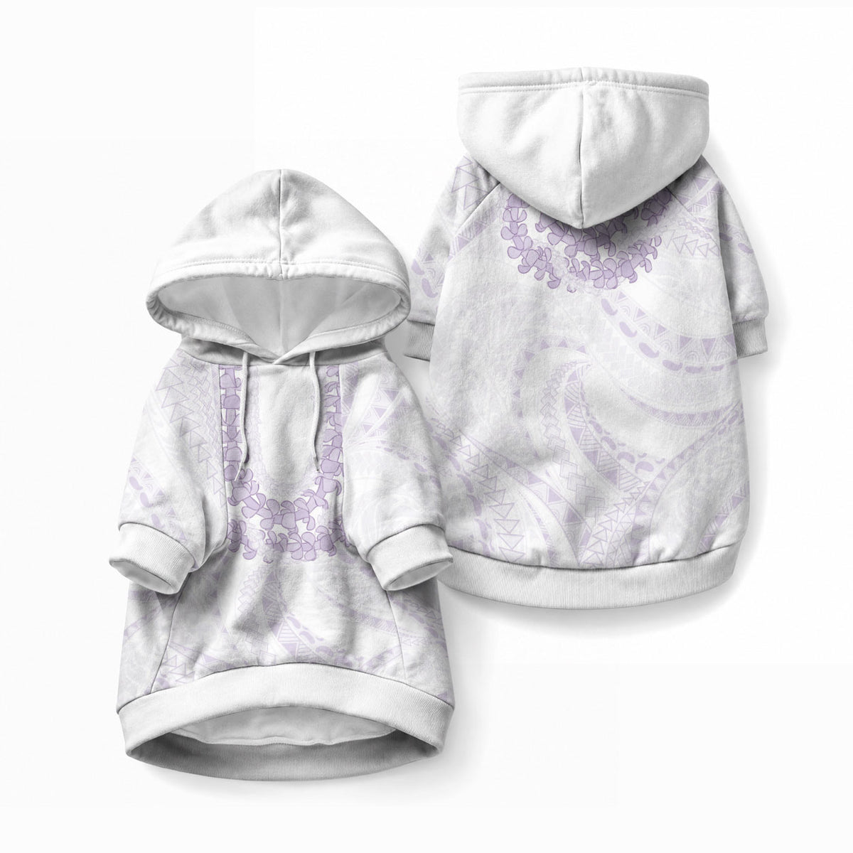 Aloha Lei Onaona Pet Hoodie Purple Hawaiian Tribal Pattern LT9 Pullover Purple - Polynesian Pride