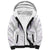 Aloha Lei Onaona Sherpa Hoodie Purple Hawaiian Tribal Pattern