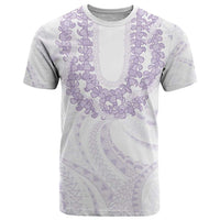 Aloha Lei Onaona T Shirt Purple Hawaiian Tribal Pattern