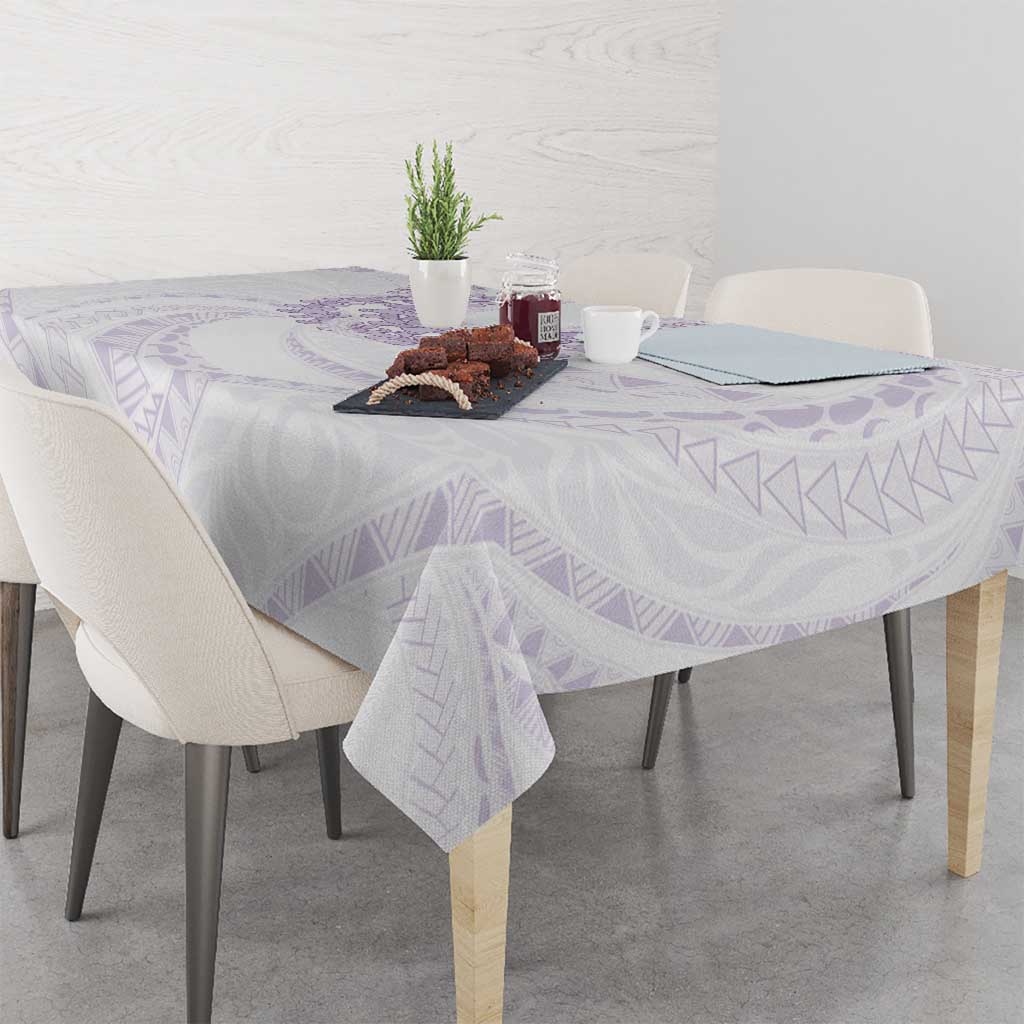 Aloha Lei Onaona Tablecloth Purple Hawaiian Tribal Pattern