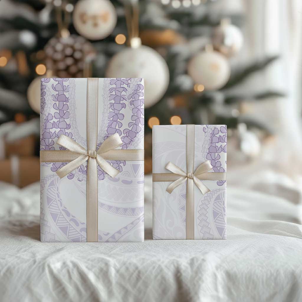 Aloha Lei Onaona Wrapping Paper Purple Hawaiian Tribal Pattern - Polynesian Pride