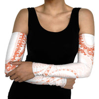 Aloha Lei Onaona Arm Sleeves Red Hawaiian Tribal Pattern - Polynesian Pride