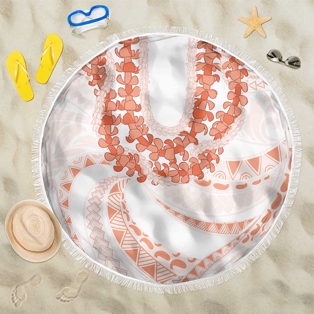Aloha Lei Onaona Beach Blanket Red Hawaiian Tribal Pattern