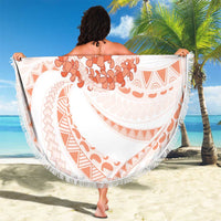 Aloha Lei Onaona Beach Blanket Red Hawaiian Tribal Pattern