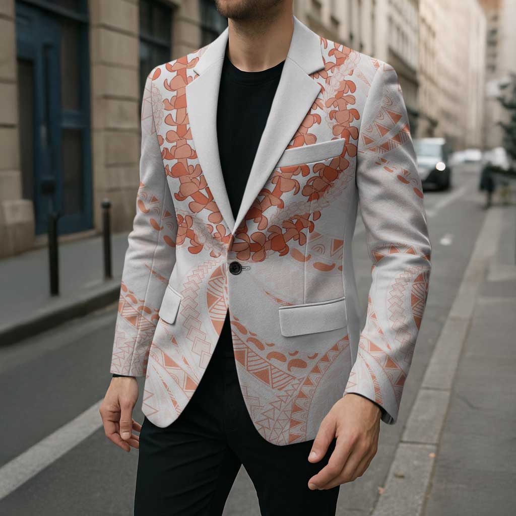 Aloha Lei Onaona Blazer Red Hawaiian Tribal Pattern - Polynesian Pride