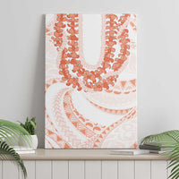 Aloha Lei Onaona Canvas Wall Art Red Hawaiian Tribal Pattern
