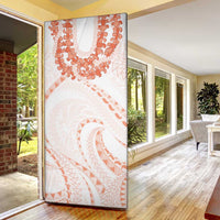 Aloha Lei Onaona Door Cover Red Hawaiian Tribal Pattern - Polynesian Pride