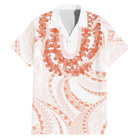 Aloha Lei Onaona Family Matching Mermaid Dress and Hawaiian Shirt Red Hawaiian Tribal Pattern