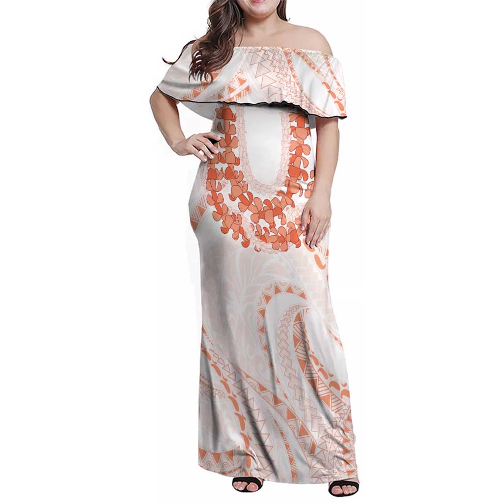 Aloha Lei Onaona Family Matching Off Shoulder Maxi Dress and Hawaiian Shirt Red Hawaiian Tribal Pattern