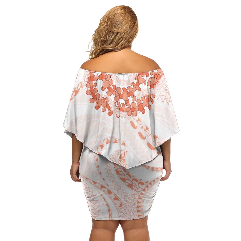 Aloha Lei Onaona Family Matching Off Shoulder Short Dress and Hawaiian Shirt Red Hawaiian Tribal Pattern