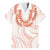 Aloha Lei Onaona Family Matching Tank Maxi Dress and Hawaiian Shirt Red Hawaiian Tribal Pattern