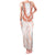 Aloha Lei Onaona Family Matching Tank Maxi Dress and Hawaiian Shirt Red Hawaiian Tribal Pattern