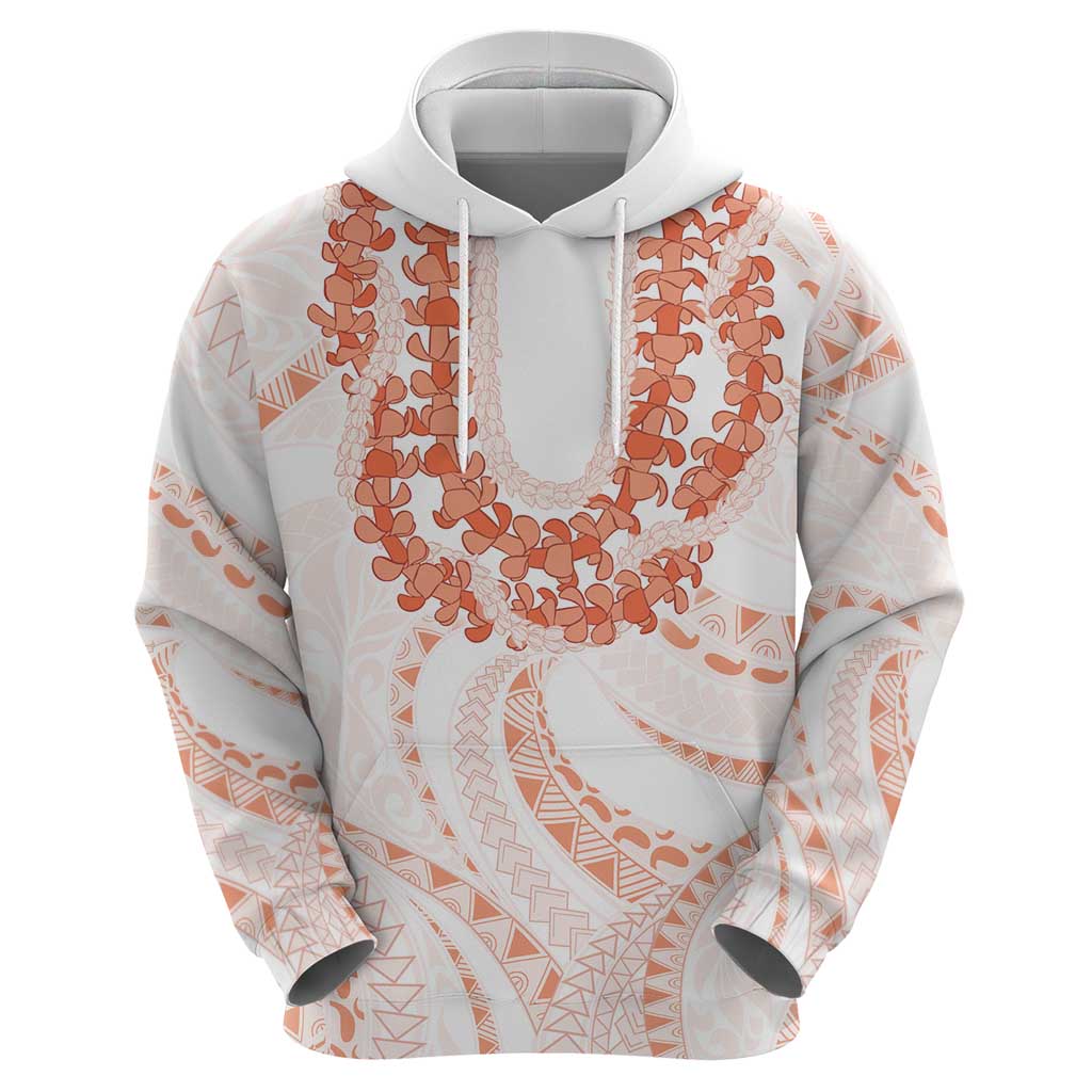 Aloha Lei Onaona Hoodie Red Hawaiian Tribal Pattern