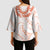 Aloha Lei Onaona Kimono Sleeve Blouse Red Hawaiian Tribal Pattern - Polynesian Pride