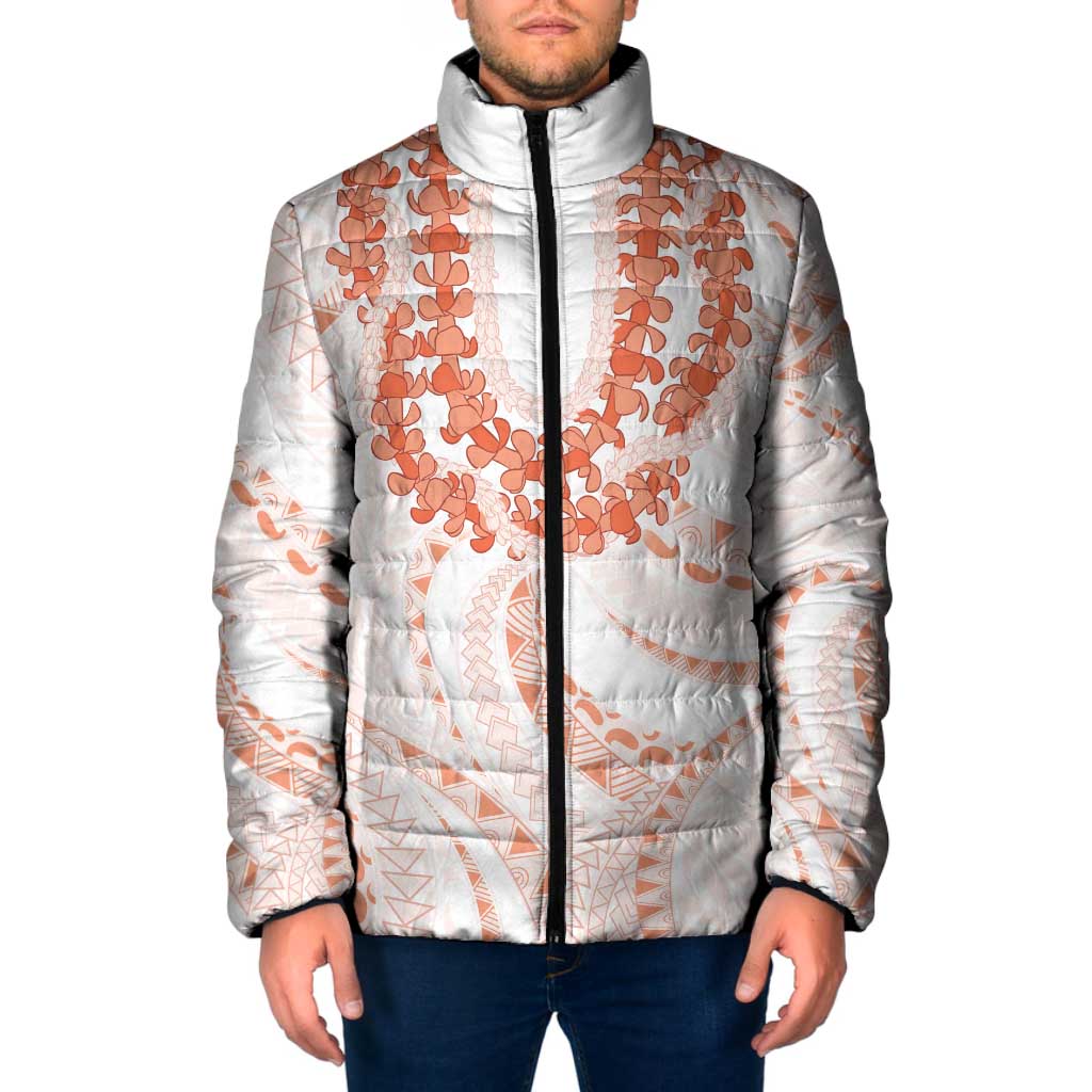 Aloha Lei Onaona Padded Jacket Red Hawaiian Tribal Pattern - Polynesian Pride