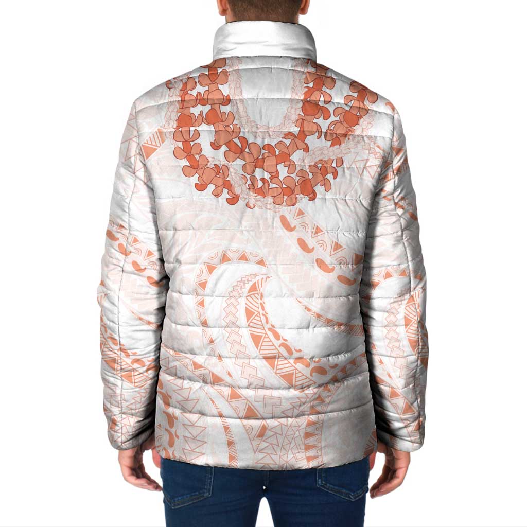 Aloha Lei Onaona Padded Jacket Red Hawaiian Tribal Pattern - Polynesian Pride
