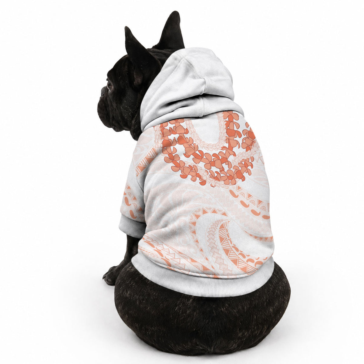 Aloha Lei Onaona Pet Hoodie Red Hawaiian Tribal Pattern LT9 - Polynesian Pride
