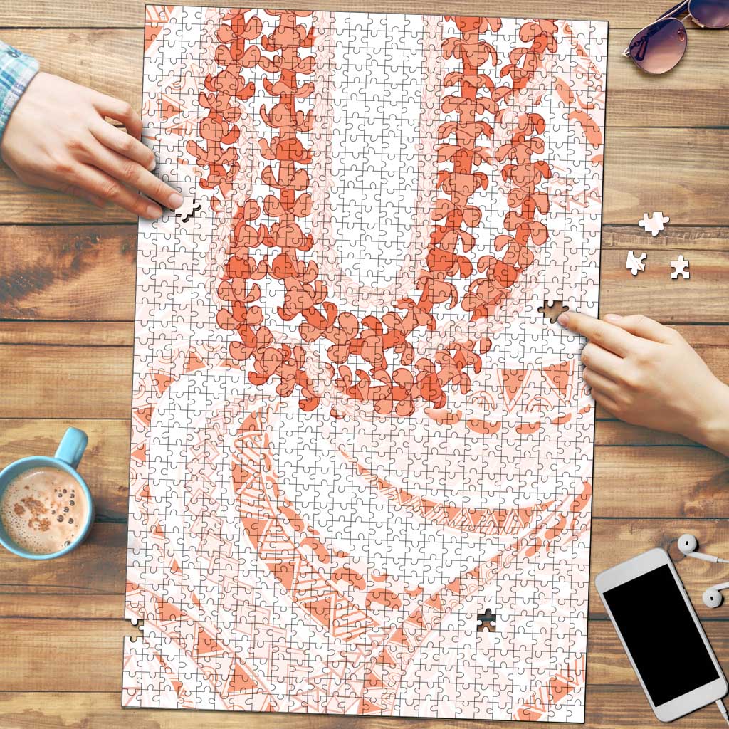 Aloha Lei Onaona Puzzle Red Hawaiian Tribal Pattern - Polynesian Pride