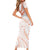 Aloha Lei Onaona Short Sleeve Bodycon Dress Red Hawaiian Tribal Pattern