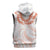 Aloha Lei Onaona Sleeveless Zip Hoodie Red Hawaiian Tribal Pattern - Polynesian Pride