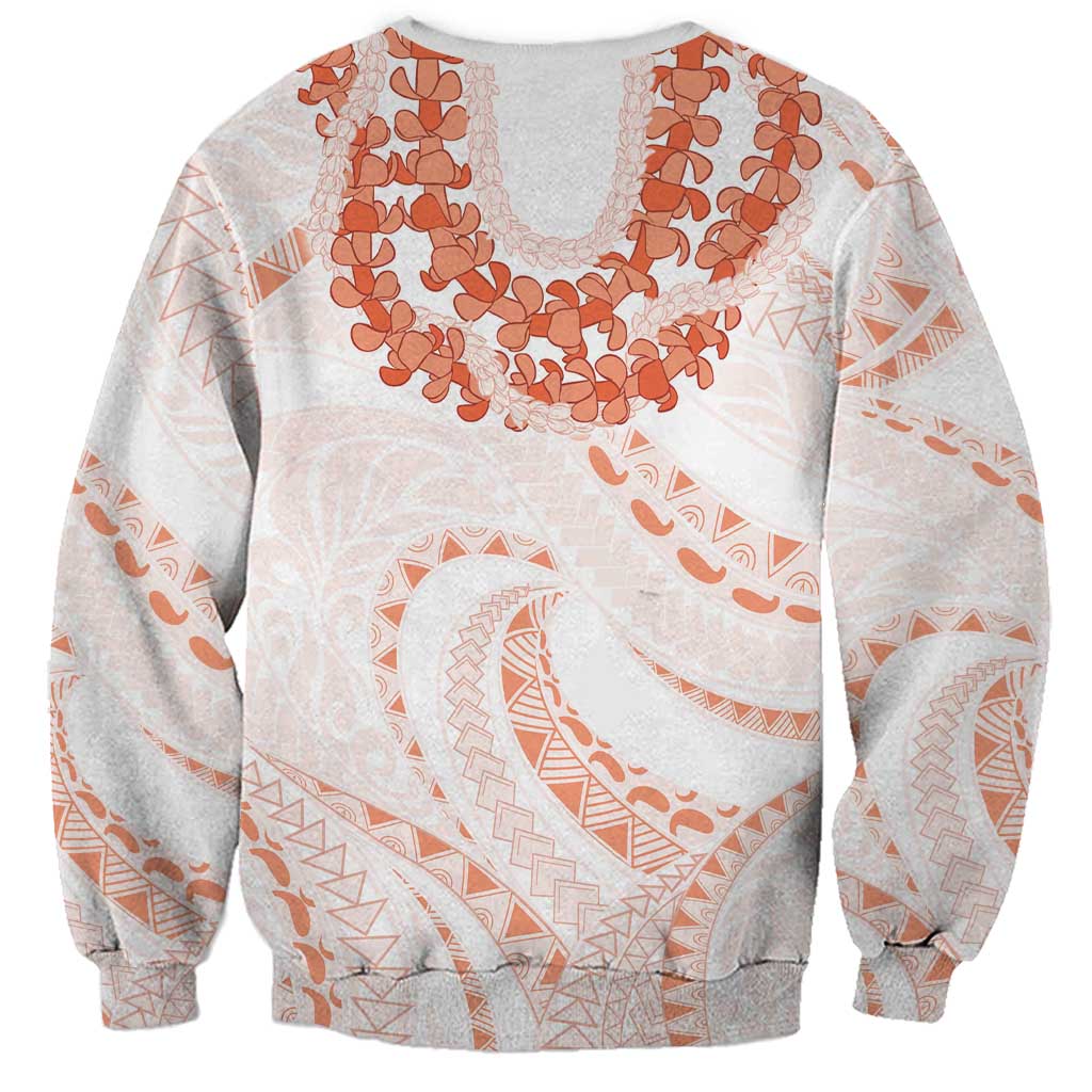 Aloha Lei Onaona Sweatshirt Red Hawaiian Tribal Pattern
