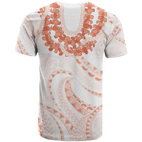 Aloha Lei Onaona T Shirt Red Hawaiian Tribal Pattern