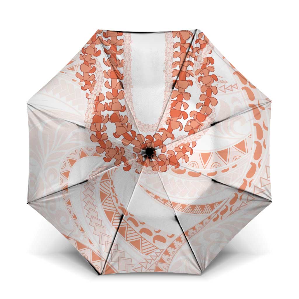 Aloha Lei Onaona Umbrella Red Hawaiian Tribal Pattern - Polynesian Pride